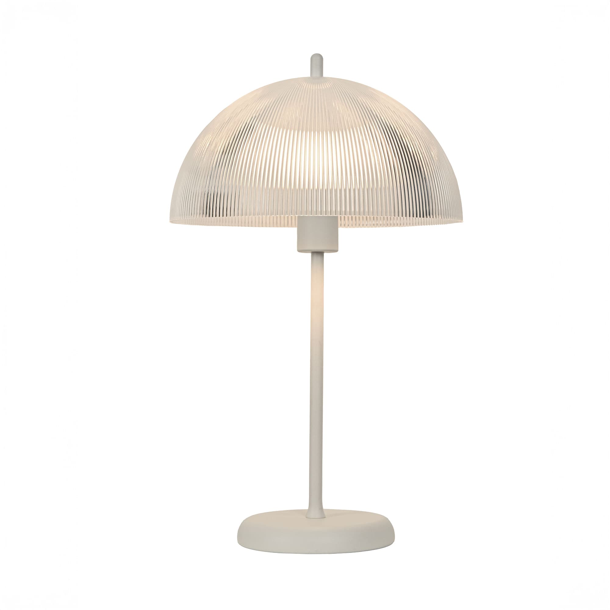 ABAJUR REFRACT TRANSPARENTE E BRANCO 1xE27 BULBO MAX 25W — imagem 1 do catálogo Bella