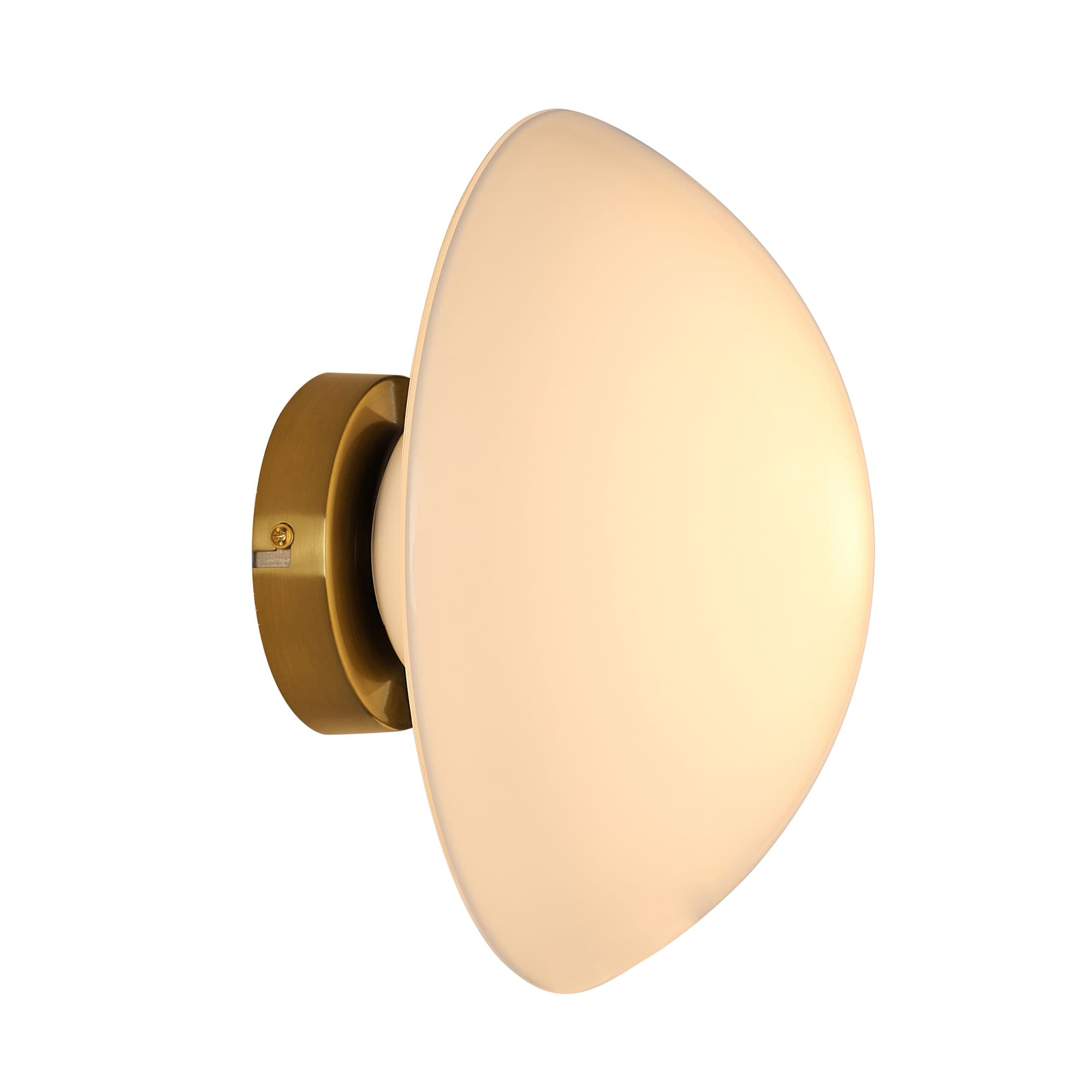 ARANDELA BOVLO OPALINO E DOURADO 1xE27 BOLINHA MAX 40W — imagem 1 do catálogo Bella